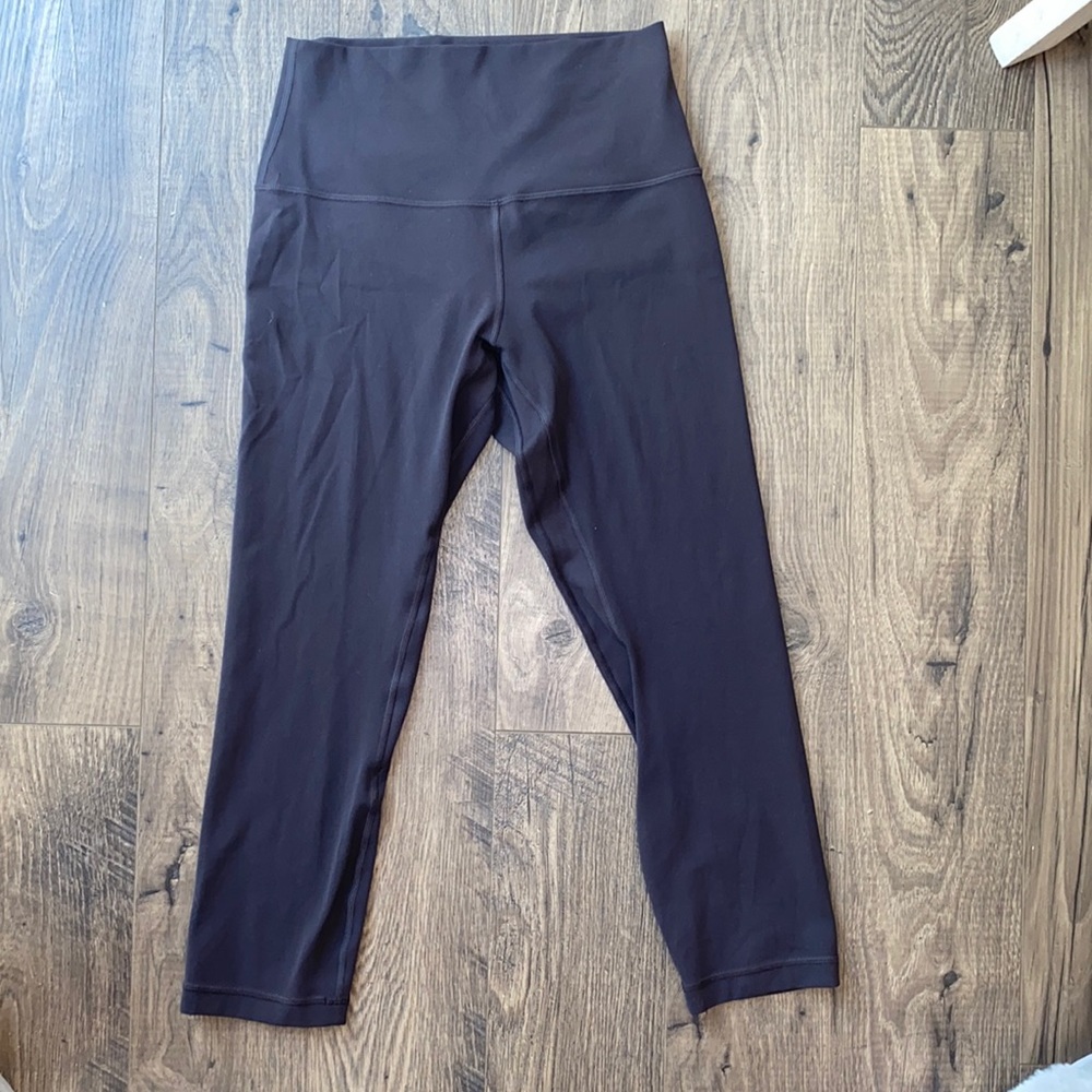 Lululemon aligns 21” I think the color is black granite washed never worn